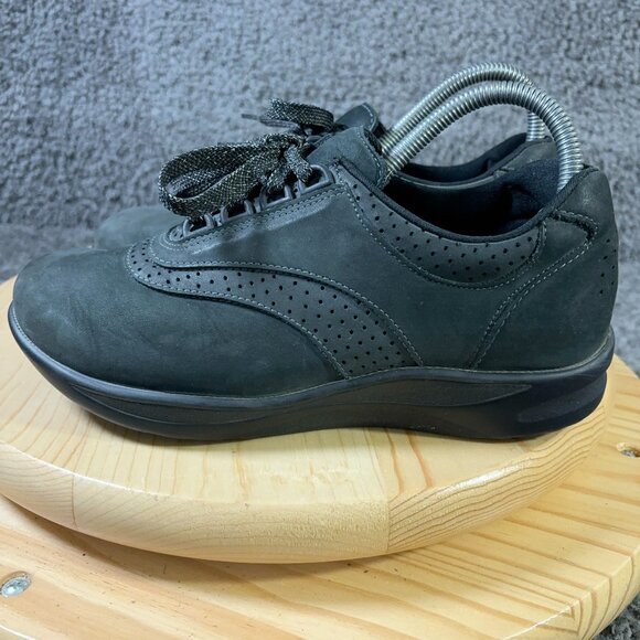 SAS Shoes Walk Easy Oxford Womens Size 7 Extra Wide Leather Sneaker Made in USA - Picture 1 of 8